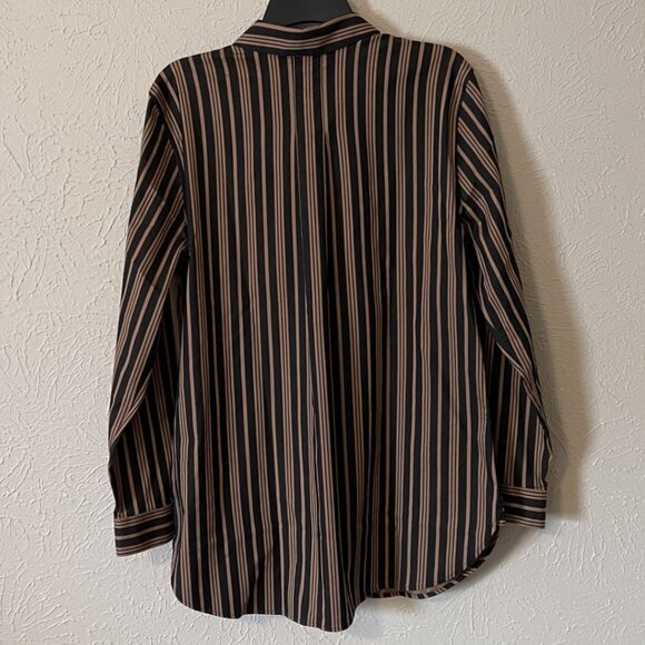 NWT Chico's No Iron Stretch Stiped Tunic, Size 2 (Large) - Picture 3 of 3